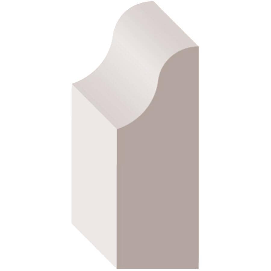 7/16" x 1-3/16" x 7' Finger Jointed Pine Primed Colonial Stop Moulding