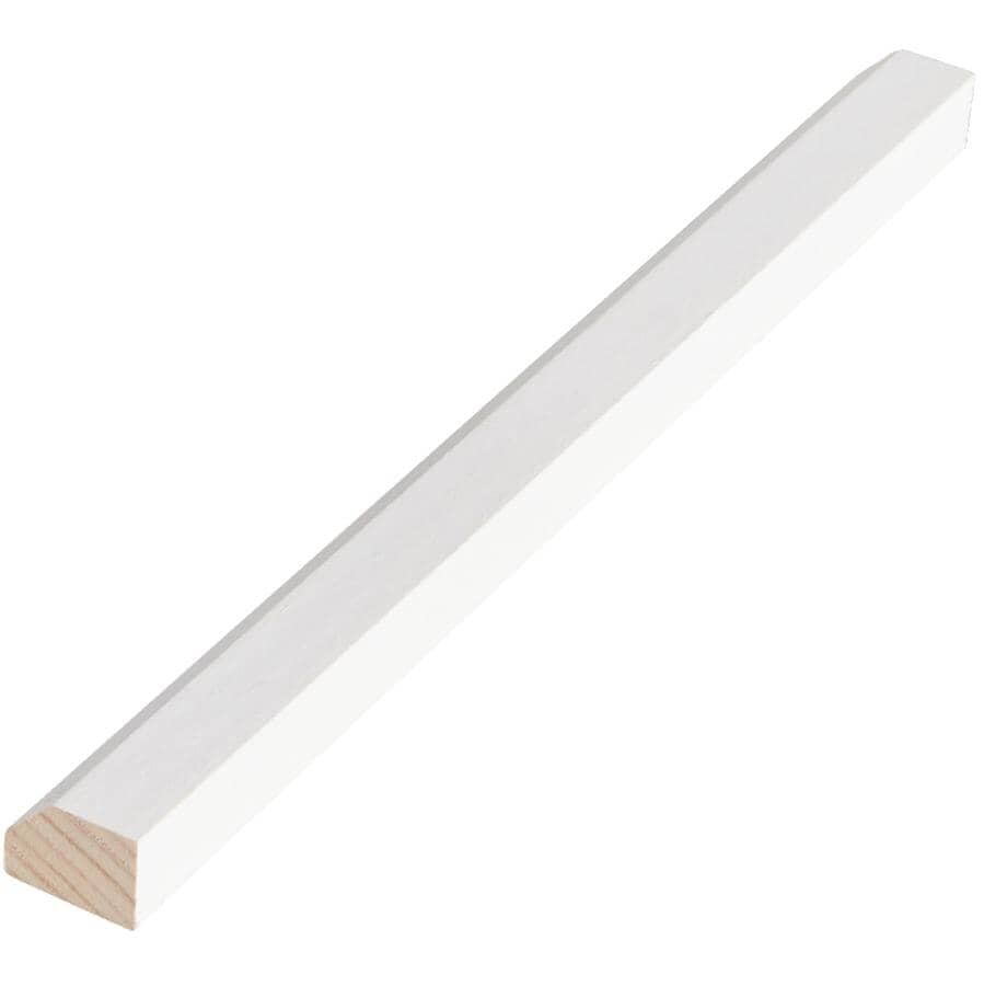 7/16" x 11/16" x 8' Primed Finger Jointed Pine Shoe Baseboard Moulding