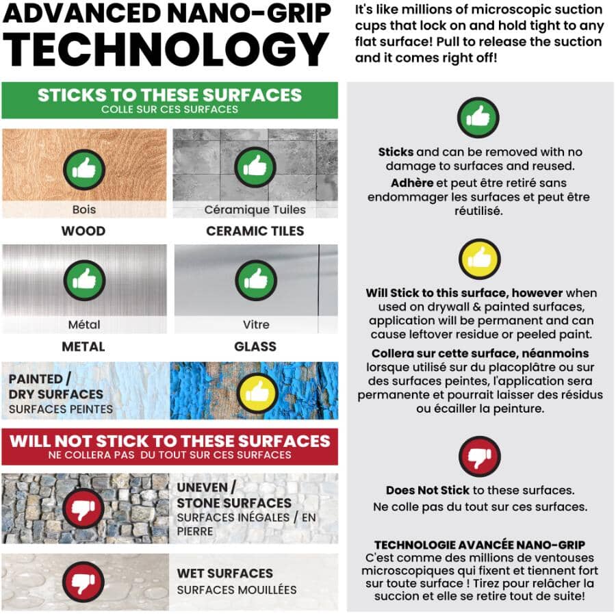 As Seen On TV 10' Multifunctional Reusable Double-Sided Tape - 3 Pack