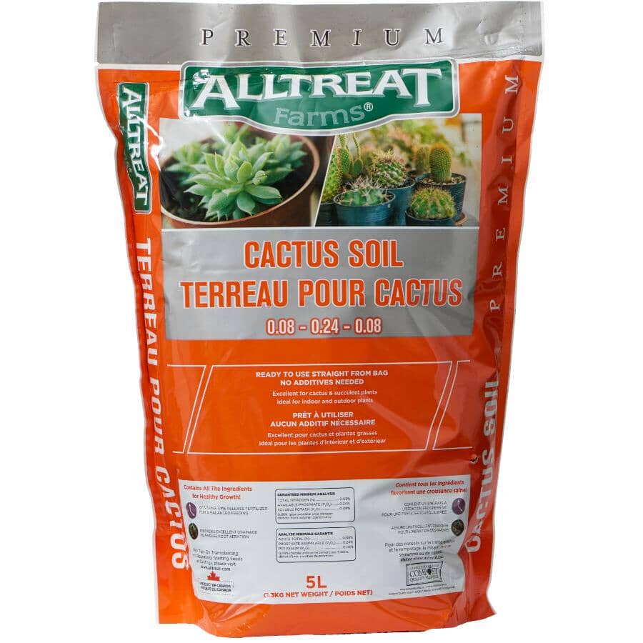 Premium Cactus Potting Soil Mix - 5 L