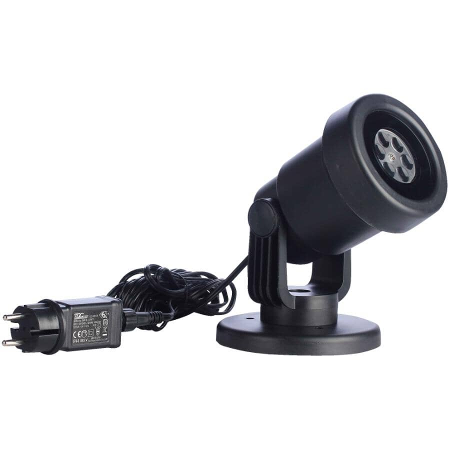 White Snowflake LED Rotating Projector