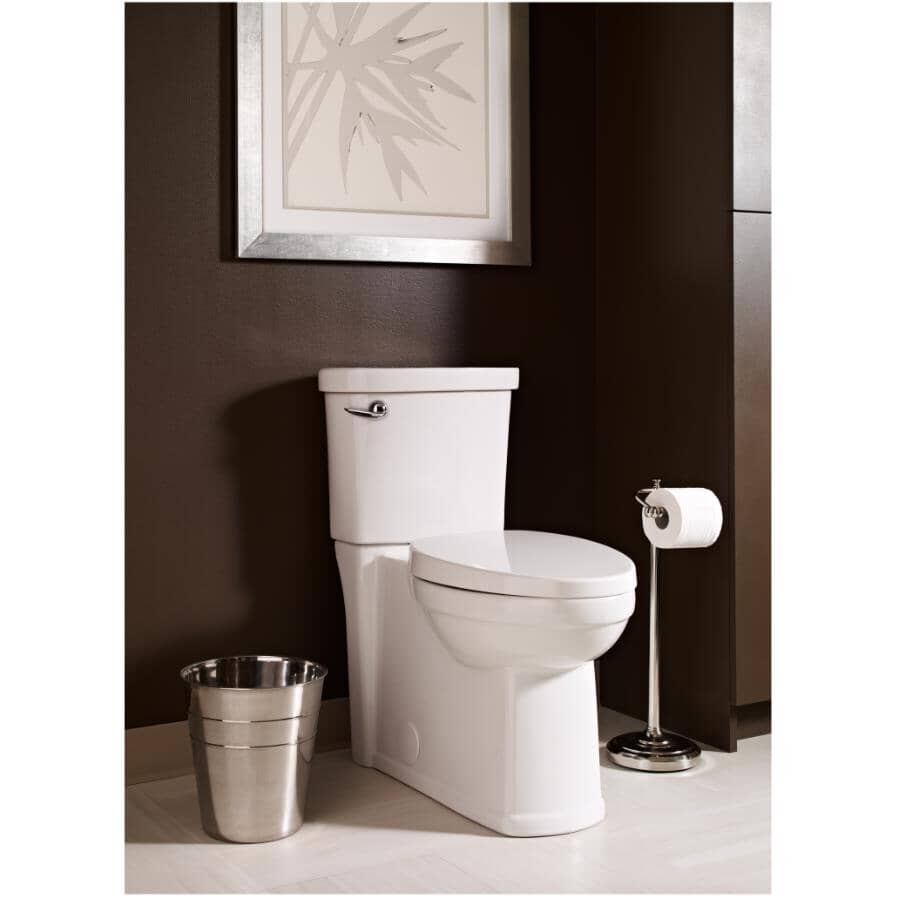 4.8 L Decor High Efficiency Elongated Toilet - with Concealed Trapway, 16.5" Right Height, White