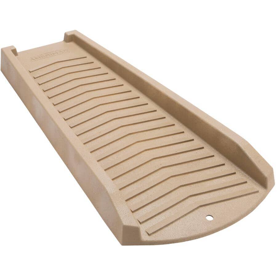 24" Heavy Duty Downspout Splash Block - Stone