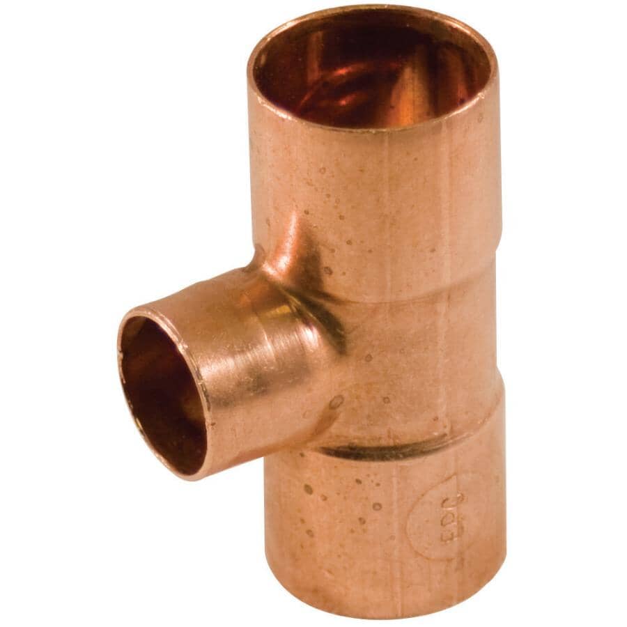 3/4" Copper x 3/4" Copper x 1/2" Copper Tee