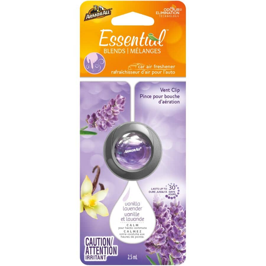 Car Vent Clip Air Freshener - Vanilla Lavender Scent