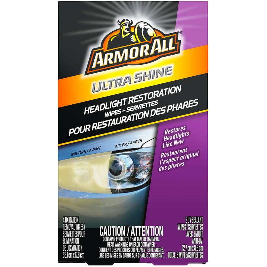 Headlight Restorer Wipes - Ultra Shine 6 Pack
