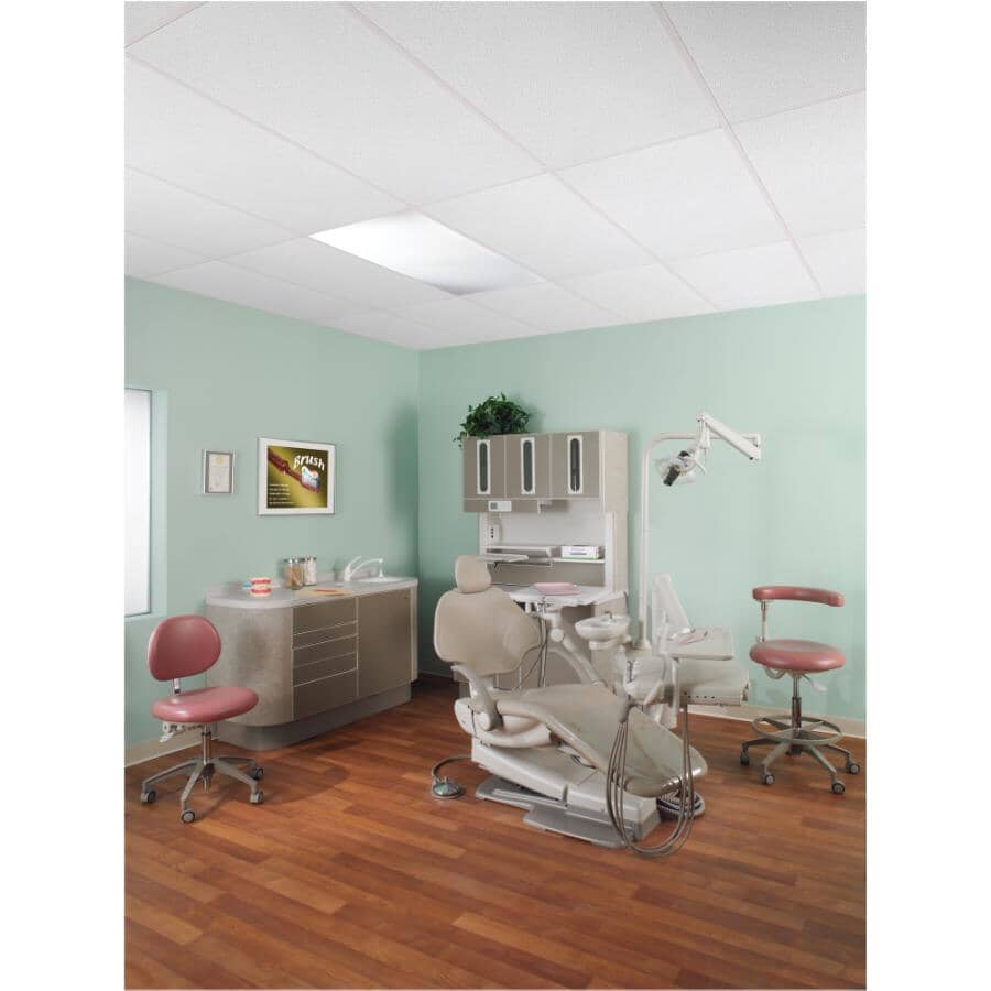 Fibreglass Pebble Ceiling Panels - 2' x 4', 16 Pack