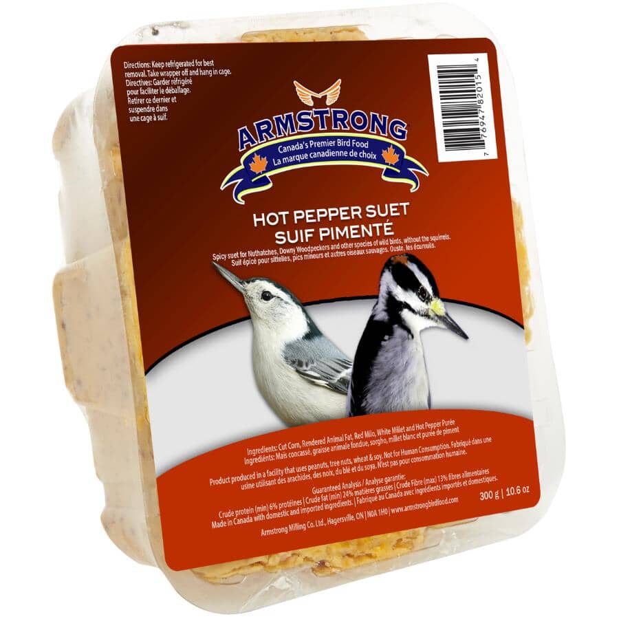 Suet Cake Bird Food - Hot Pepper, 300 g