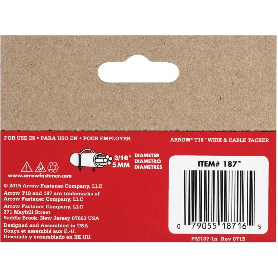 1000 Pack 7/16" Staples, for T18 Stapler