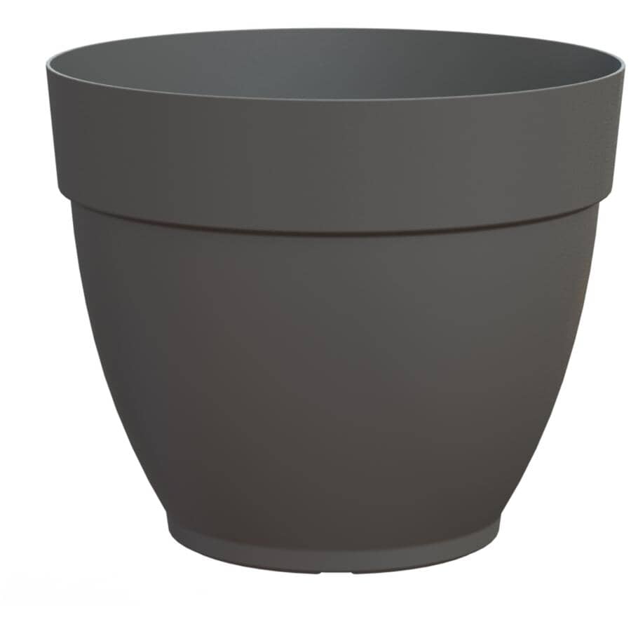 12" Capri Campana Round Planter - Anthracite