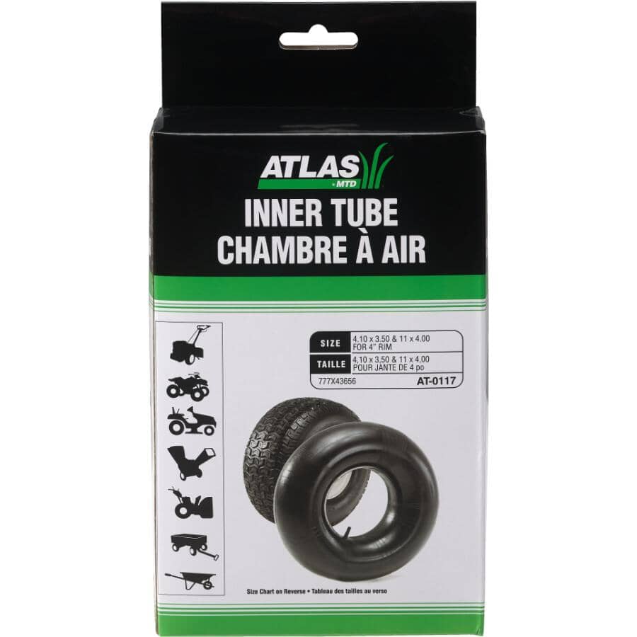 4.10" x 3.50" Curved Valve Tire Inner Tube