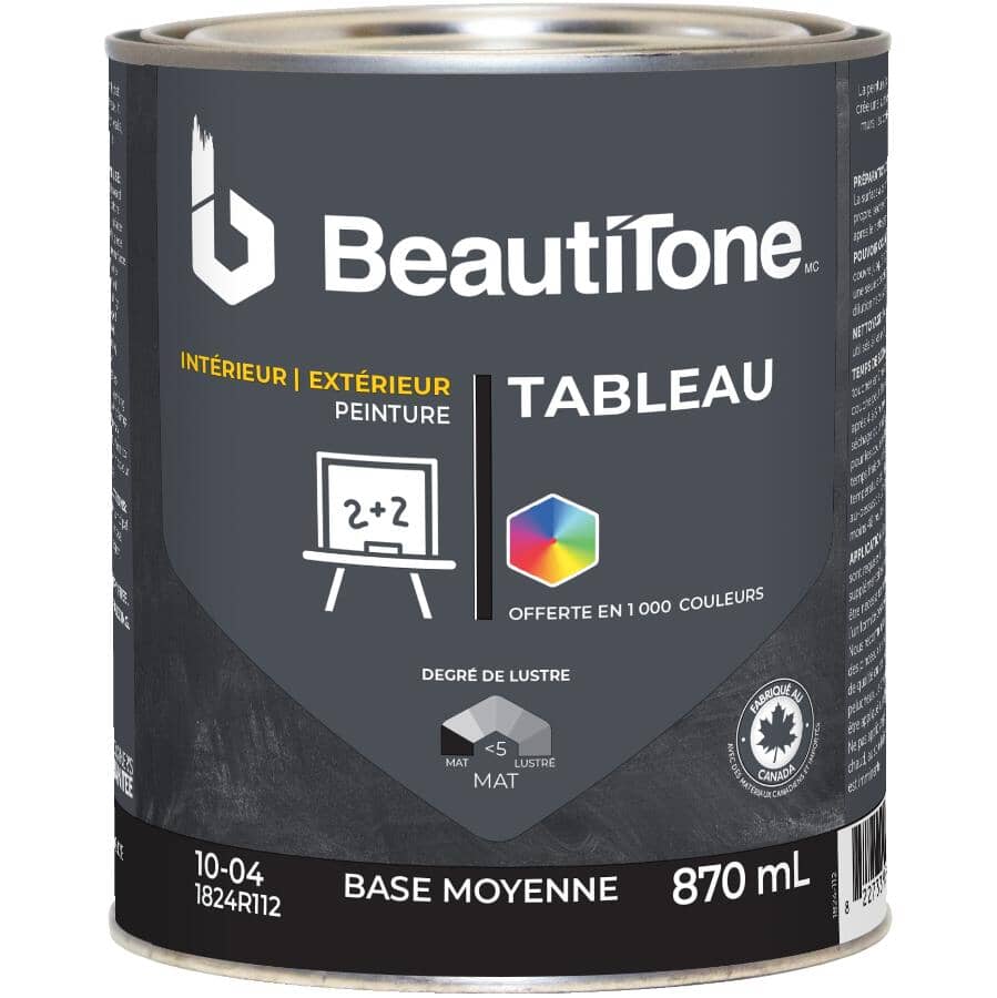Interior / Exterior Chalkboard Paint - Medium Base, 870 ml
