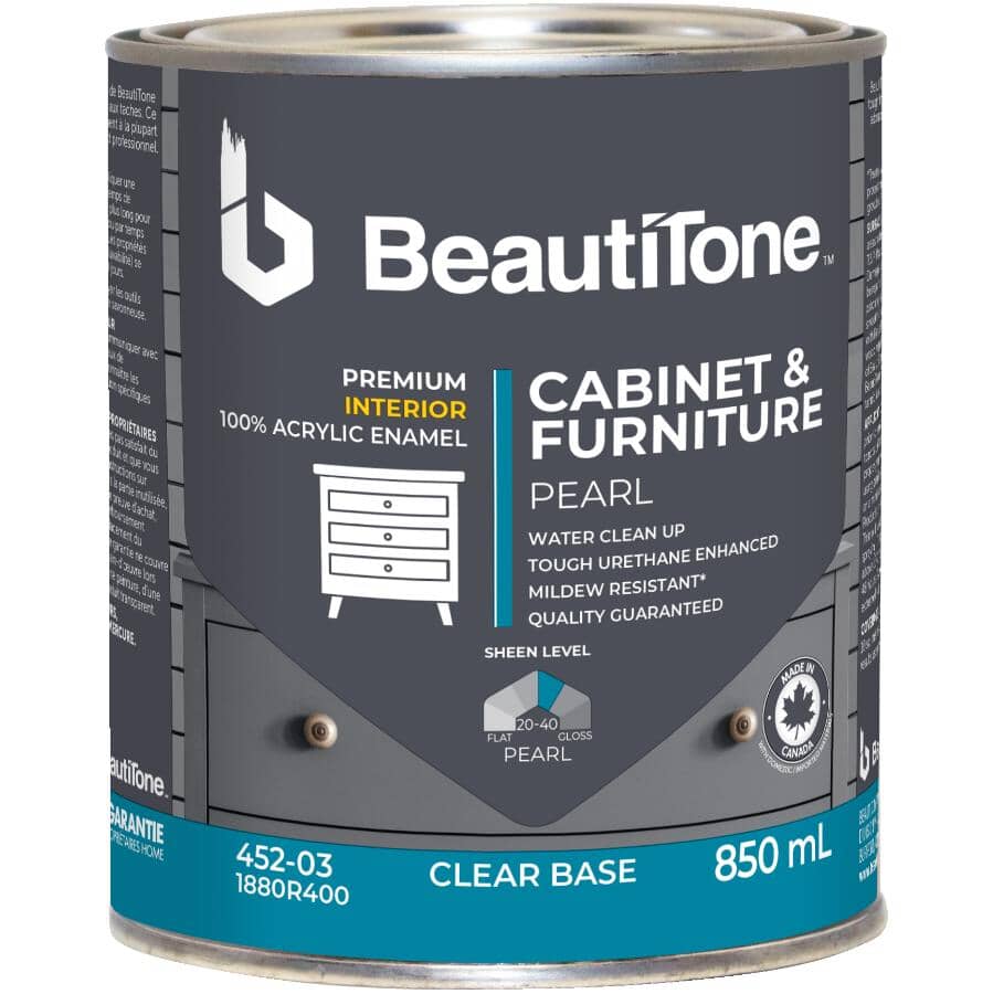 Cabinet & Furniture Interior Acrylic Paint - Clear Base, 850 ml