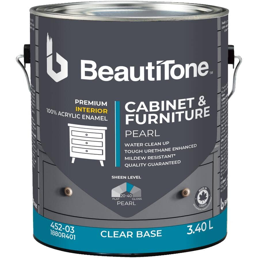 Cabinet & Furniture Interior Acrylic Paint - Clear Base, 3.40 L
