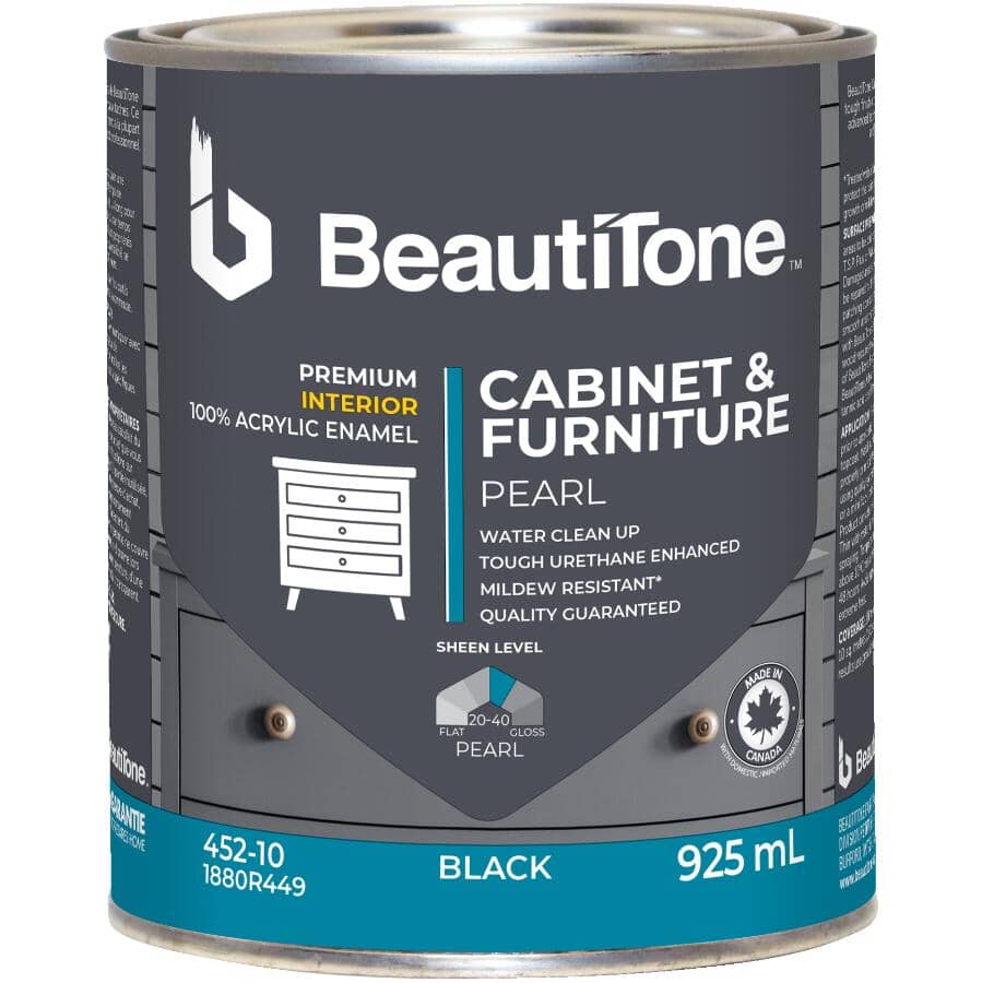 Cabinet & Furniture Interior Acrylic Paint - Black, 925 ml