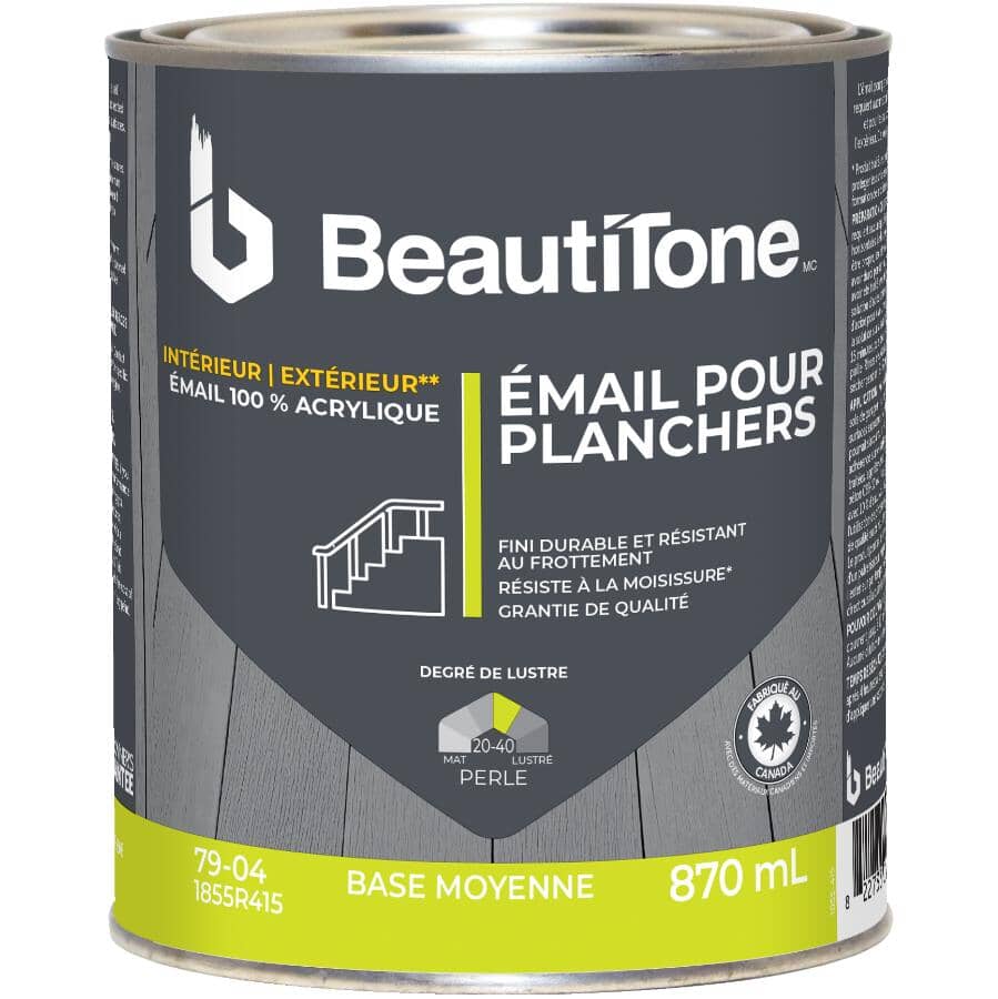 Interior / Exterior Acrylic Latex Pearl Floor Paint - Medium Base, 870 ml