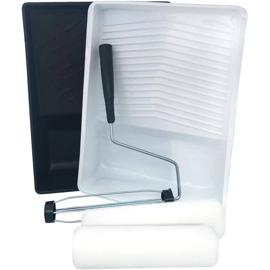 Lint Free Woven Fabric Paint Roller Kit - 9.5"/240 mm, 5 Pieces