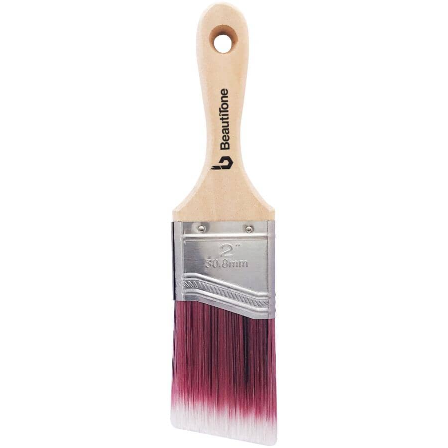 Nylyn Technology Angular Sash Paint Premium Brush - with Short Handle, 2" / 50 mm