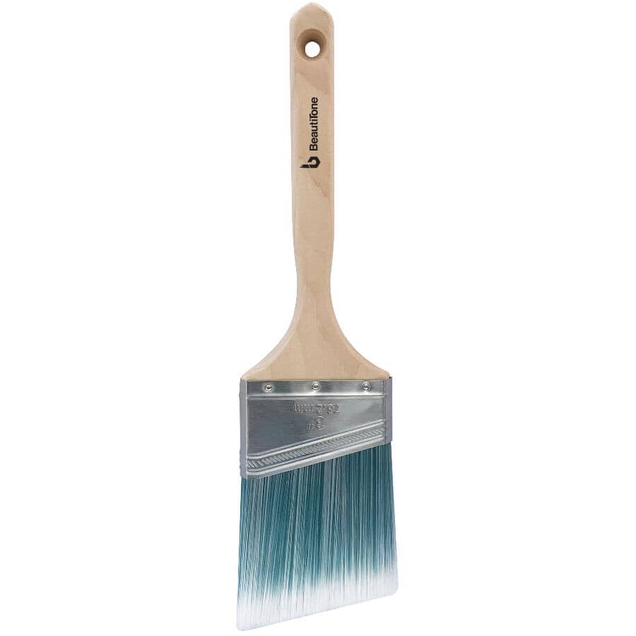 Polyester / Nylon Blend Angular Sash Paint Brush - 3" / 75 mm