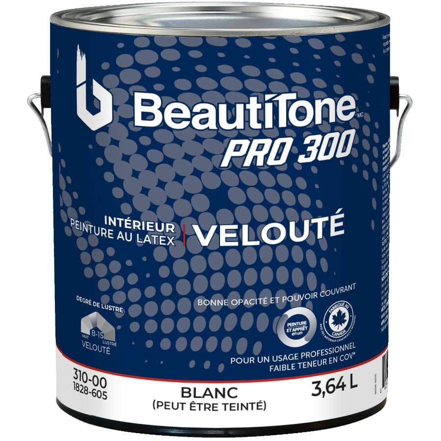 Interior Acrylic Latex Velvet Paint - Tintable White, 3.64 L