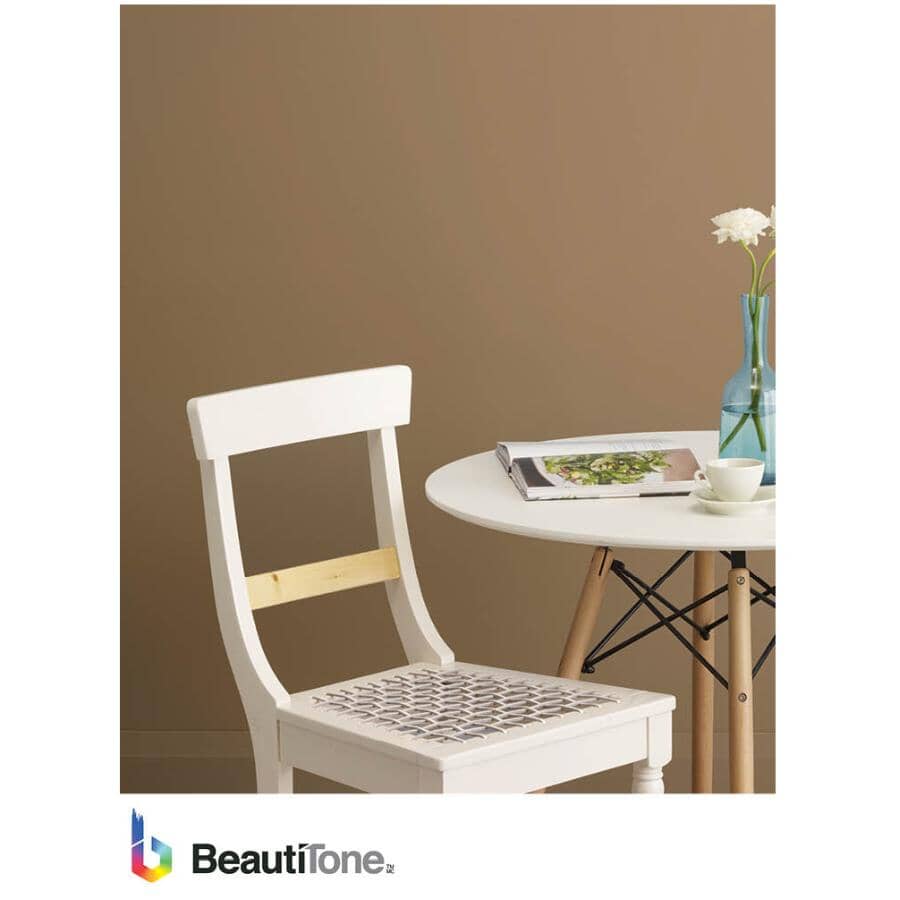 Premium Interior Latex Eggshell Paint & Primer - High Hide White, 911 ml