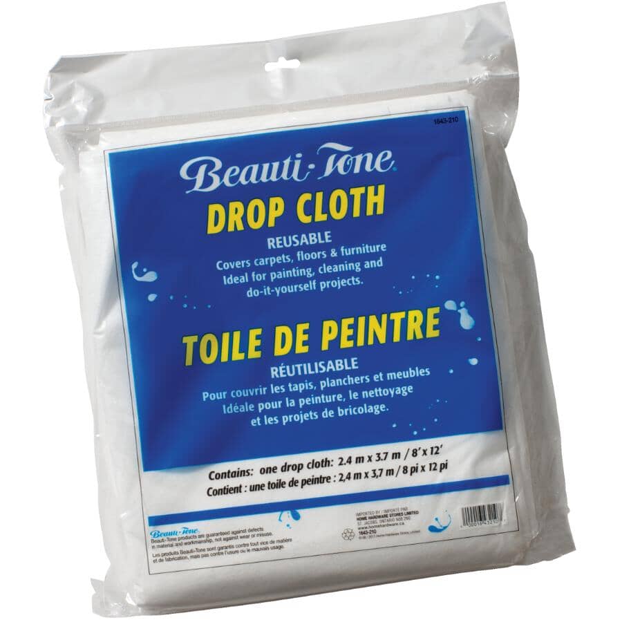 Reusable Fabric Drop Cloth - 8' x 12'