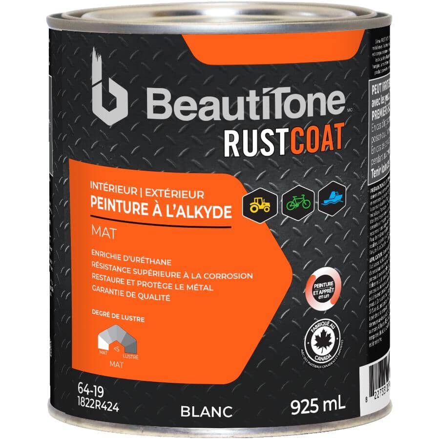 Alkyd Rust Paint - Flat White, 925 ml