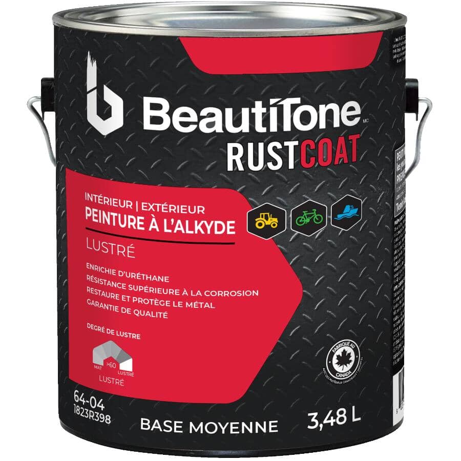 Alkyd Rust Paint - Gloss Medium Base, 3.48 L