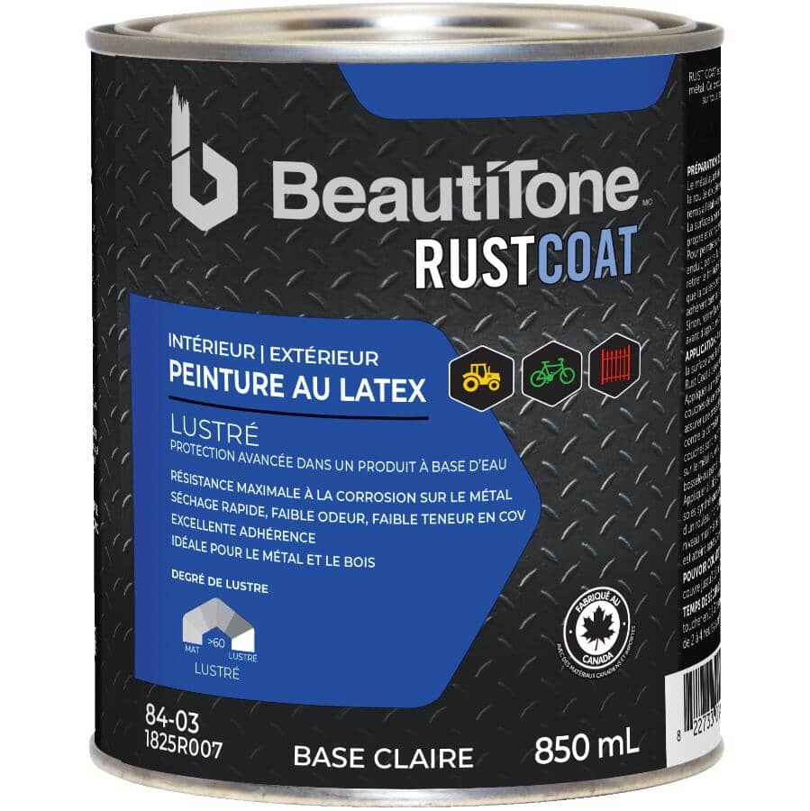 Latex Rust Paint - Gloss Clear Base, 850 ml