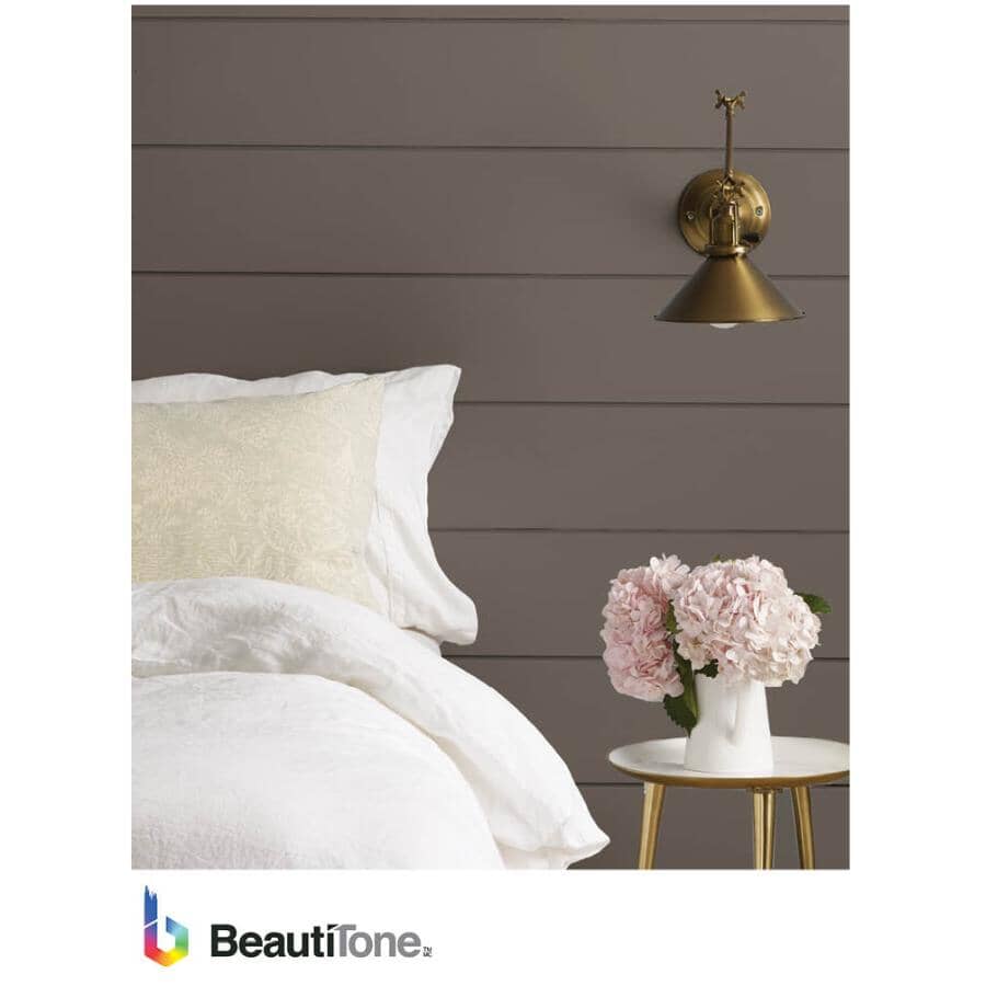 Interior / Exterior Acrylic Latex Gloss Paint - Black, 3.7 L