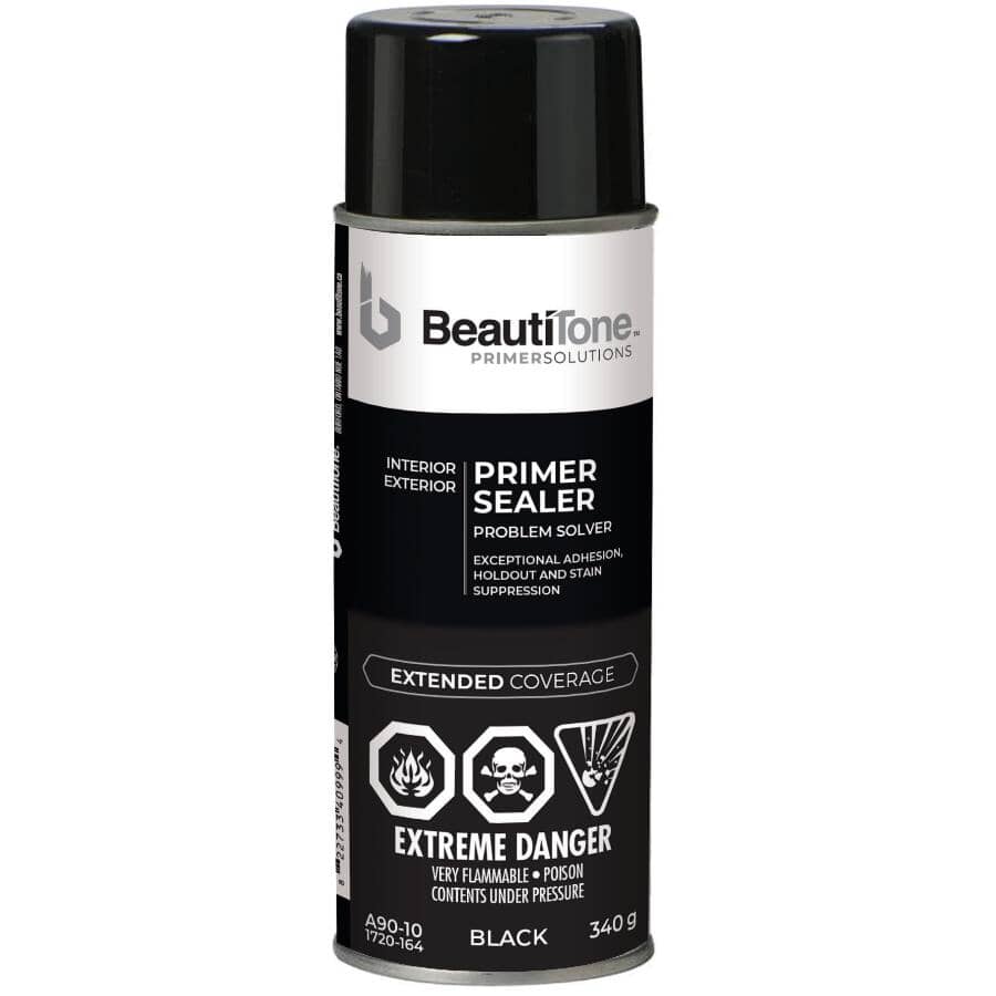 Solvent Primer Spray Paint - Black, 340 g