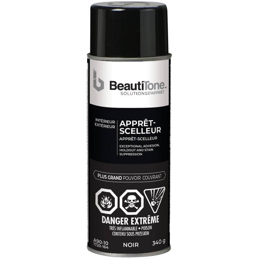 Solvent Primer Spray Paint - Black, 340 g