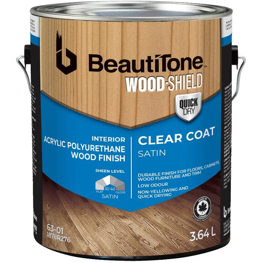 Acrylic Polyurethane Wood Finish - Interior Satin, 3.64 L