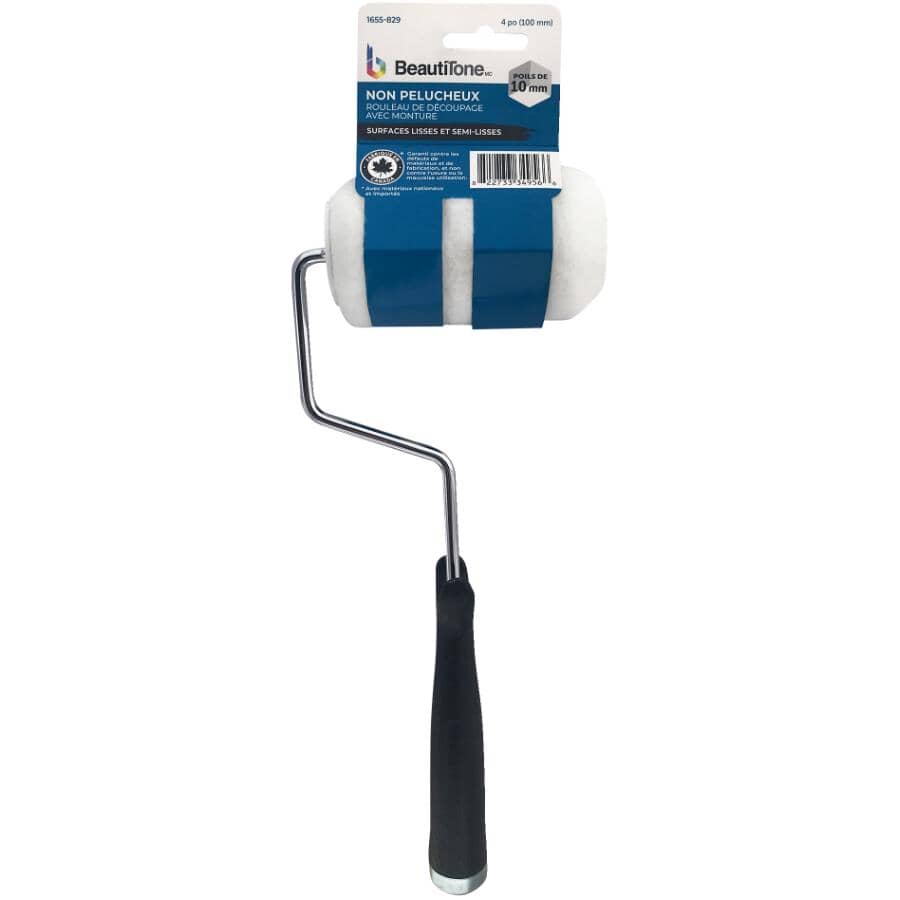 Woven Lint Free Trim Roller - with Cage Frame, 100 mm x 10 mm