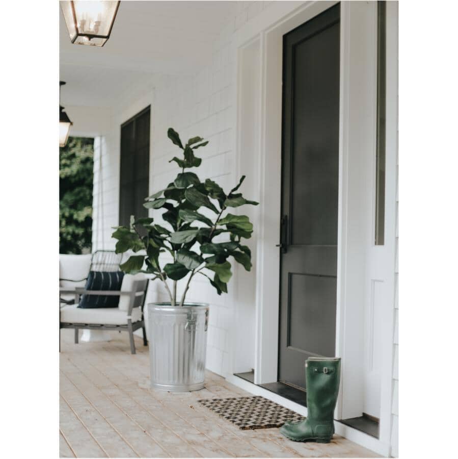 Galvanized Garbage Can - with Lid, 75 L