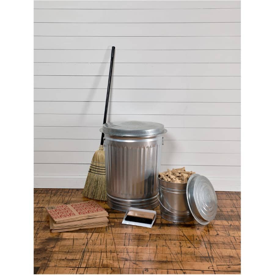 Galvanized Garbage Can - with Lid, 75 L