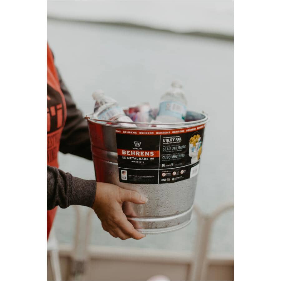 Galvanized Utility Pail - 11 L