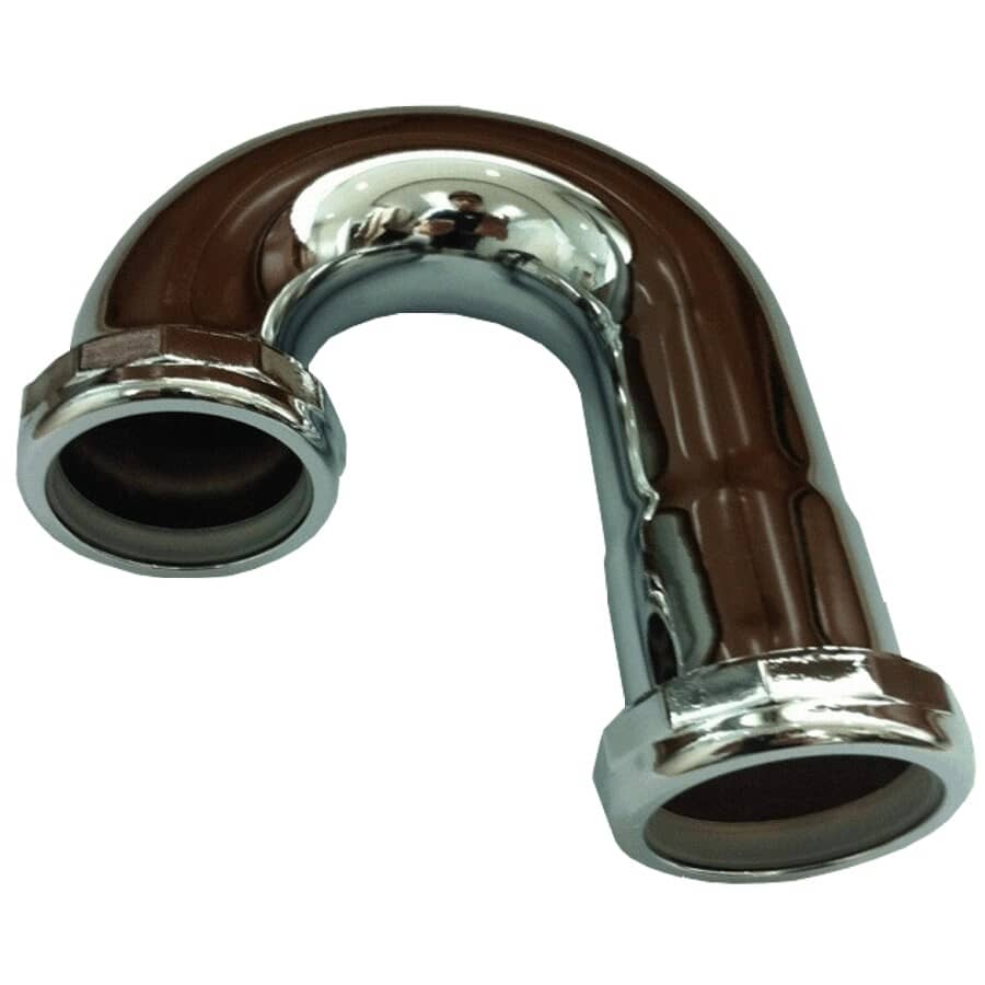 1-1/2" Short J-Bend Drain - Chrome