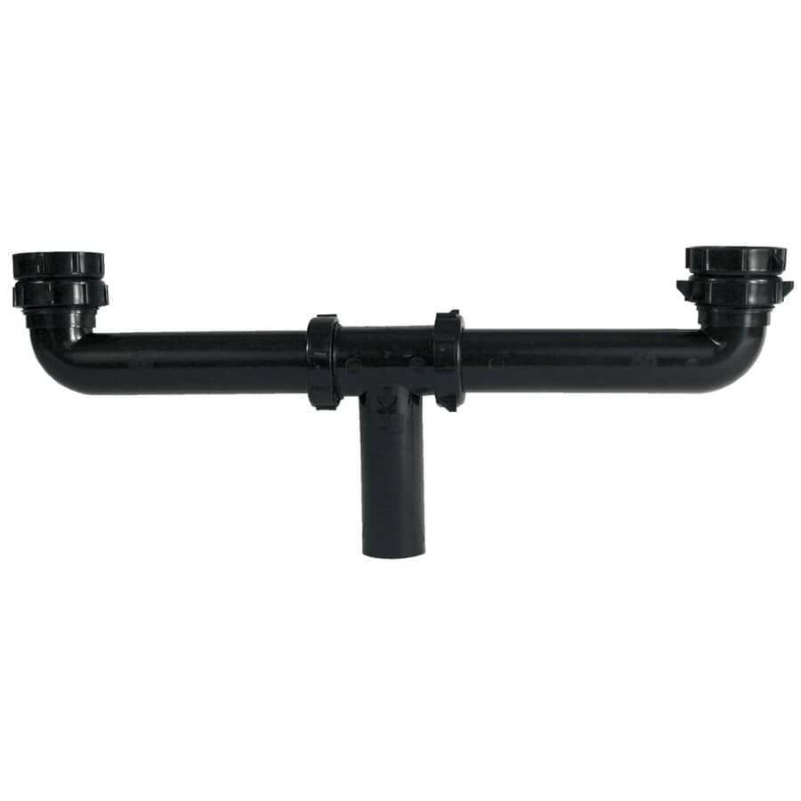 1-1/2" x 16" ABS Centre Outlet Continuous Waste - Slip Joint & Direct Connection