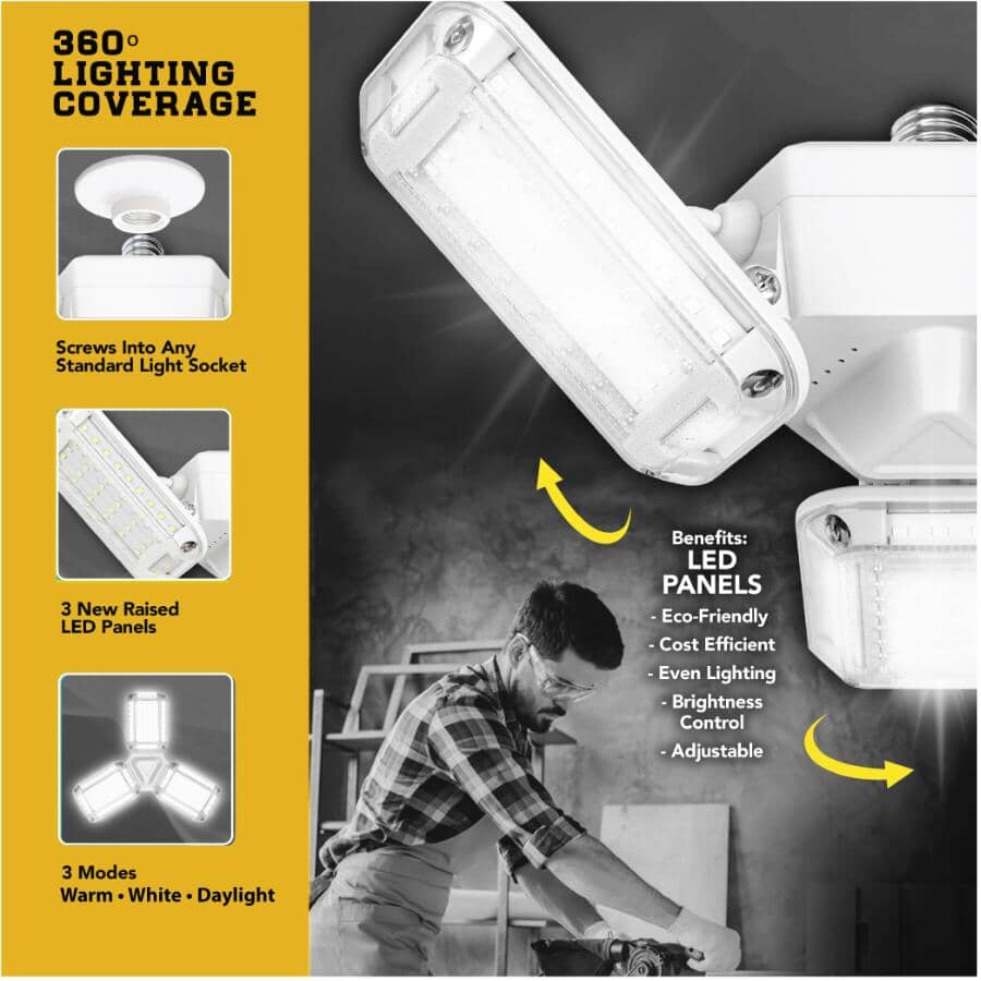 As Seen On TV TriBurst Multi-Directional LED Light with Remote - 4000 Lumens