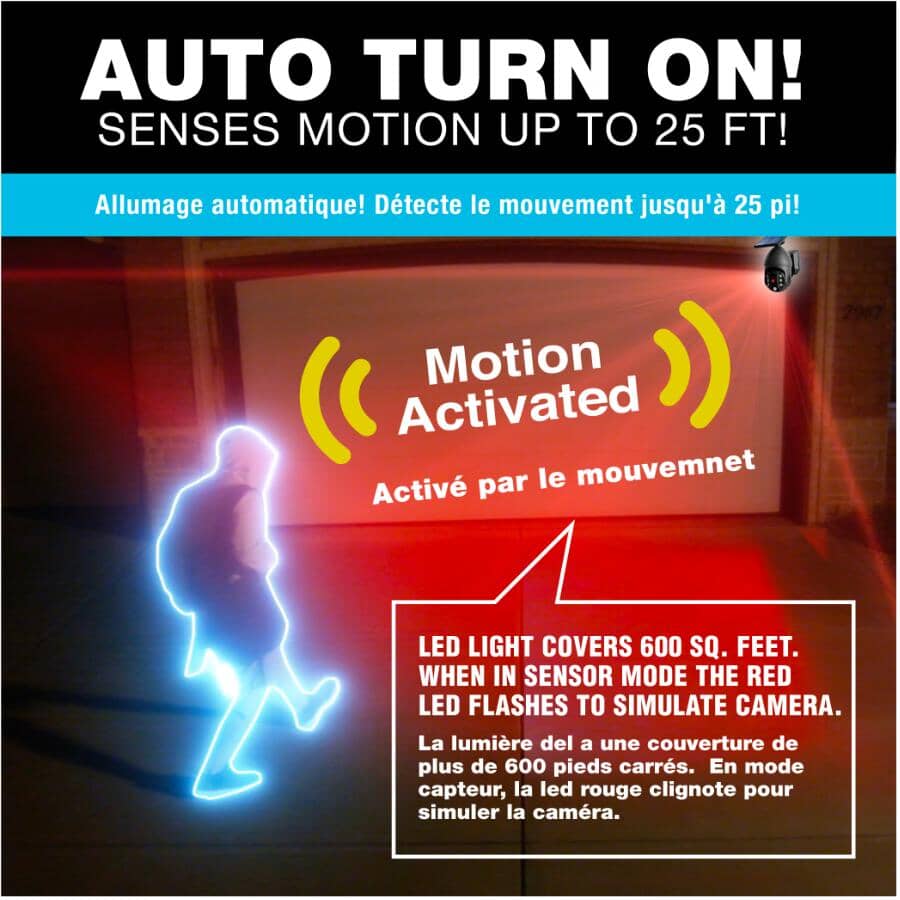 Bionic Spotlight Extreme Solar Powered Motion Sensor Security Light