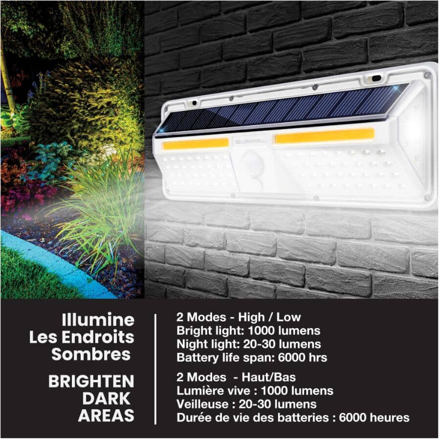 Bionic Wall Light XL Solar Powered Motion Sensor Security Light