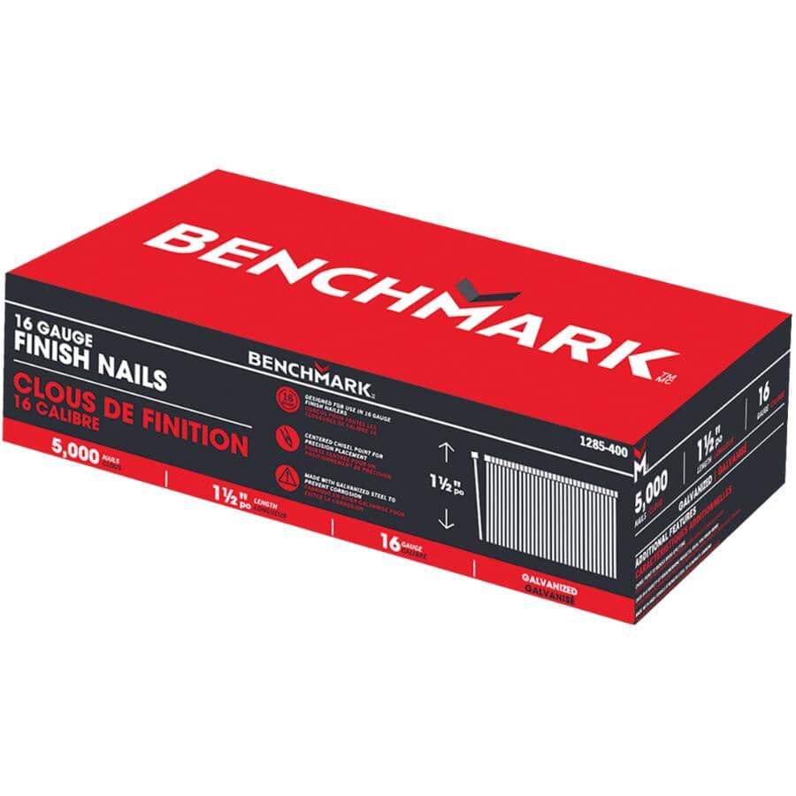 1-1/2" 16 Gauge Finishing Nails - 5000 Pack