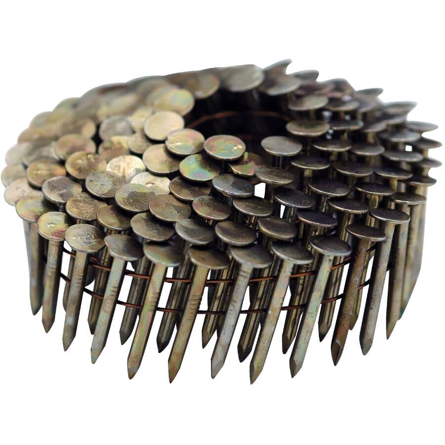 1-1/4" 0.120 Gauge EG Coil Roofing Nails - 15 Degree, 7200 Pack