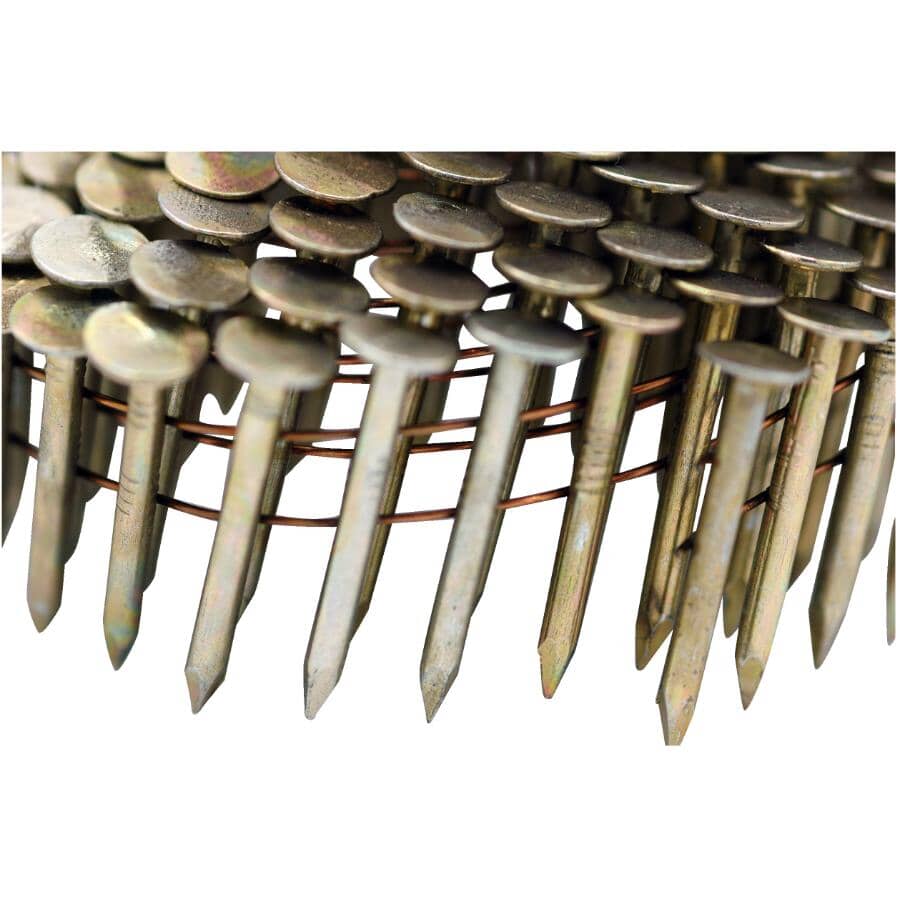 1-1/4" 0.120 Gauge EG Coil Roofing Nails - 15 Degree, 7200 Pack