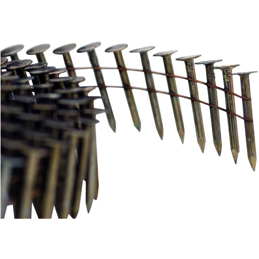 1-1/4" 0.120 Gauge EG Coil Roofing Nails - 15 Degree, 7200 Pack