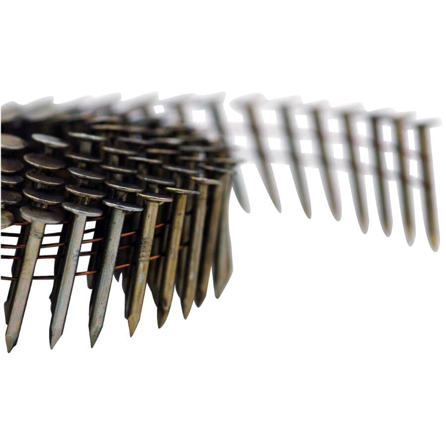 1-1/4" 0.120 Gauge EG Coil Roofing Nails - 15 Degree, 7200 Pack