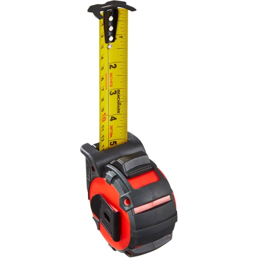 1-1/4" x 26'/8 m Double Sided Wide Blade Tape Measure