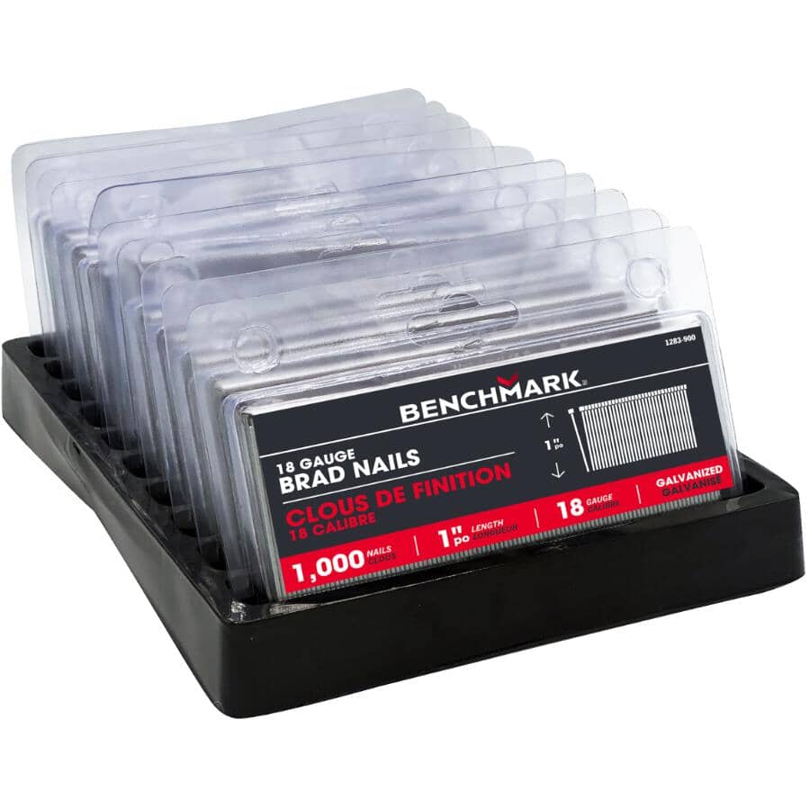 1" 18 Gauge Brad Nails - 1000 Pack
