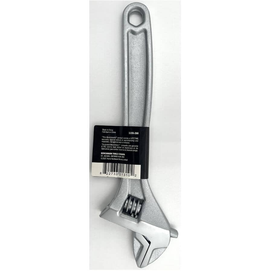10" Chrome Vanadium Adjustable Wrench